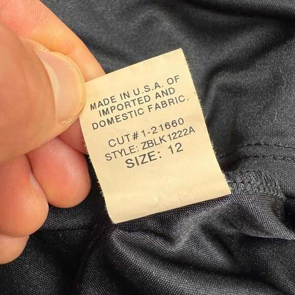 David Meister Vintage Knee Length Ruched Sheath Dress Womens 12 Black Cowl NWOT - Picture 5 of 14